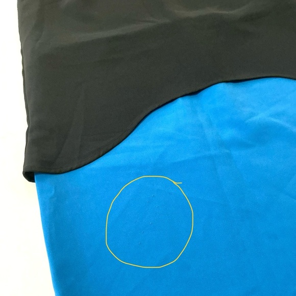 COP. COPINE, Tremie Robe Sleeveless Two-Tone Dress, Size 36 - Picture 9 of 11